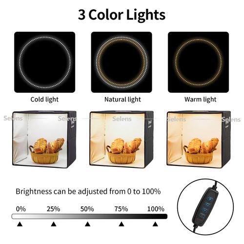PULUZ LED Photo Box Studio Lighting Box Cube Portable Photography Backdrop — image 6