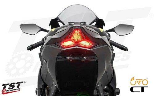 Kawasaki ZX10R ZX6R ZX4RR Z400 Ninja 400 integrated tail light by TST Industries