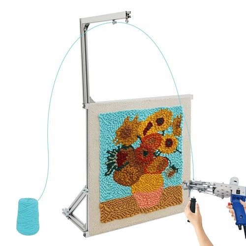 Tufting Frame Aluminium Alloy Rug Tufting Kit For Carpets Tapestry Making Sewing — image 1
