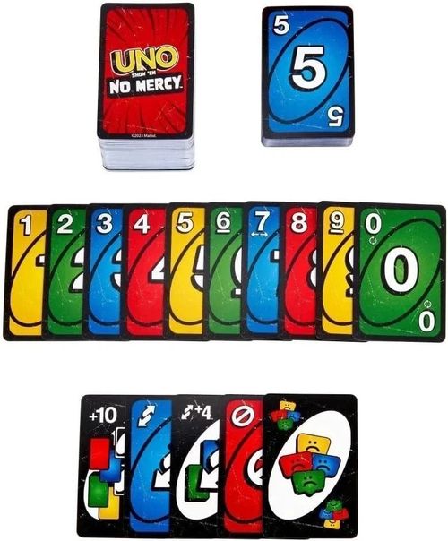 UNO SHOW EM NO MERCY CARD GAME FOR KIDS-ADULTS-FAMILY-PARTIES & TRAVEL GAME — image 4