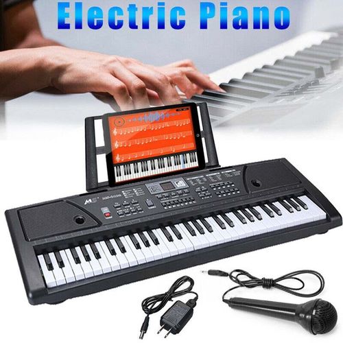 Musical Electronic Keyboard Digital Piano 61 Keys Adults Beginner With Stand — image 2