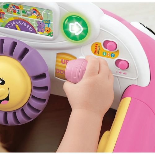 Fisher Price Laugh & Learn Smart Stages Crawl Around Car Baby Activity Toy Pink — image 5