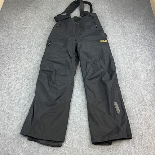 Jack Wolfskin Mens Ski Trousers Salopettes Bib Medium Black 32 32 Recco — image 1