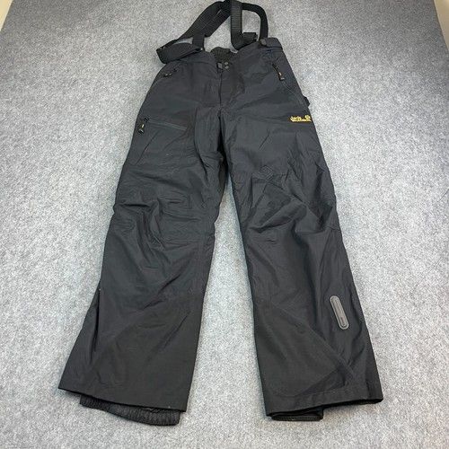 Jack Wolfskin Mens Ski Trousers Salopettes Bib Medium Black 32 32 Recco