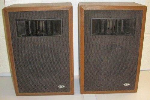Vintage Pair of LAFAYETTE Stereo Speakers 99-03204W Circa 1970s Tested & Working
