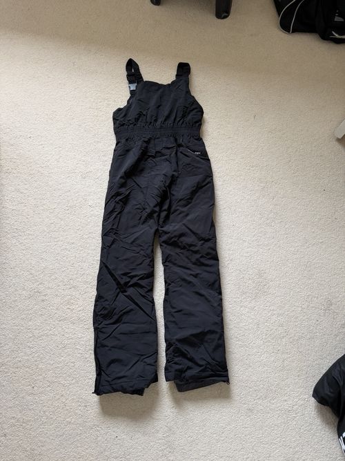 Trespass Waterproof Windproof Ski Salopette Trousers Black Size 11/12 — image 3