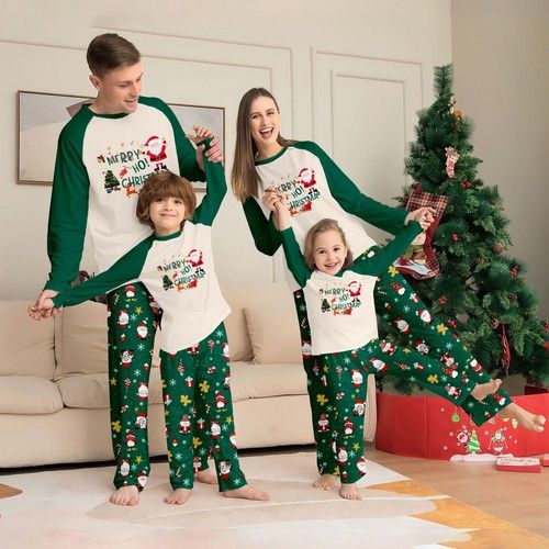 NEW Family Matching Christmas Pyjamas Adult Kids Xmas Nightwear Pajamas Pjs Set