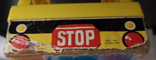 Vintage Fisher Price Little People School Bus Pull Along Toy & Cars With Figures — image 10