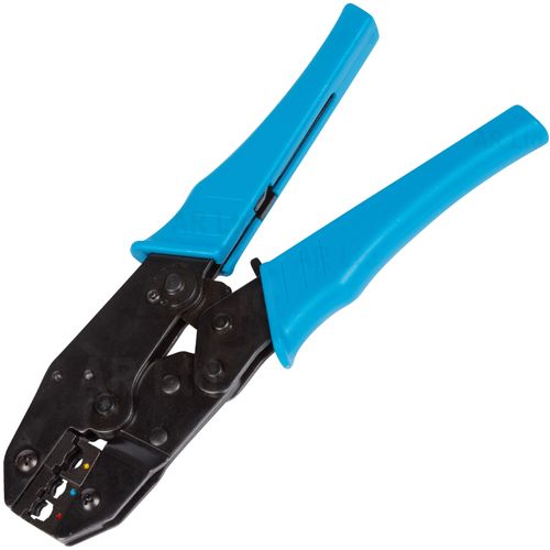 Ratchet Crimping Plier Tool Crimp insulated wire cable Terminal Crimper — image 7