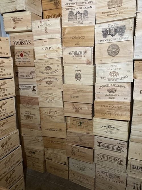 Wooden Wine Box Crate - 6 Bottle Size