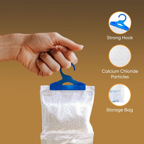 12 Hanging Wardrobe Dehumidifier Bags Damp Mould Moisture Mildew Condensation — image 2
