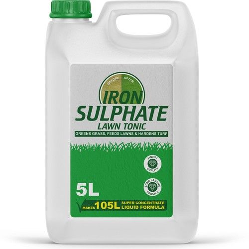 Iron Sulphate Liquid Ferrous Sulphate Miracle Grass Turf Lawn Tonic Feed 5L Pack