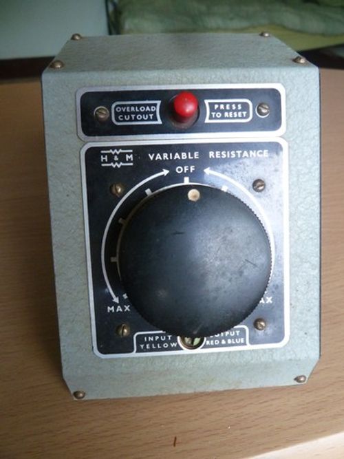 Hammant Morgan  Variable Resistance DC Model Speed Controller 12V  Panel mount