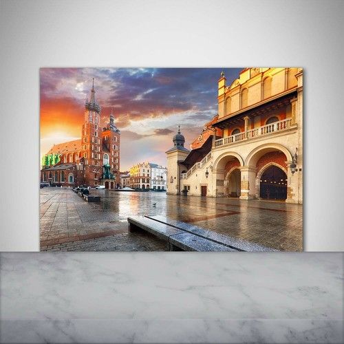 Tulup Kitchen Glass Splashback 100x70 Cracow, Poland
