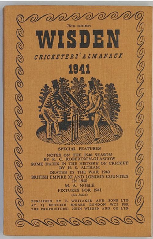 Original Wisden Cricketer's Almanack 1919-1945 Softback (Individual Years)