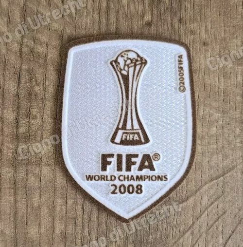 Manchester United 2008 Club World Cup Champions Winner Patch Badge Heat Transfer