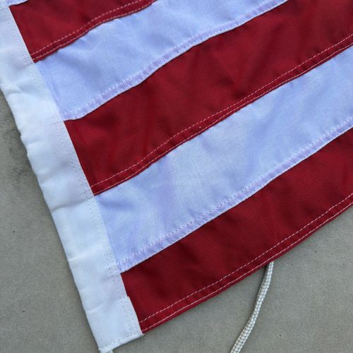 American USA Flag Stars & Stripes Cotton Hand Sewn Patriotic Decor 137cm x 74cm — image 3