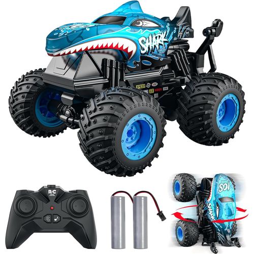 Remote Control Cars Toy Shark RC Monster Truck Toy Vehicle Electric Off Road Car — image 12