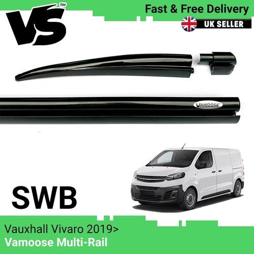 VAMOOSE MULTI AWNING RAIL SWB VAUXHALL VIVARO CAMPER VAN C-TRACK BLACK DRIVEAWAY