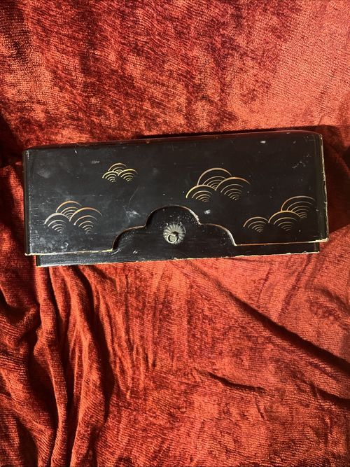 Fantastic Japanese Lacquer Box With Mount Fuji   — image 4