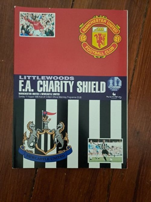 MANCHESTER UNITED V NEWCASTLE UNITED 1996 CHARITY SHIELD