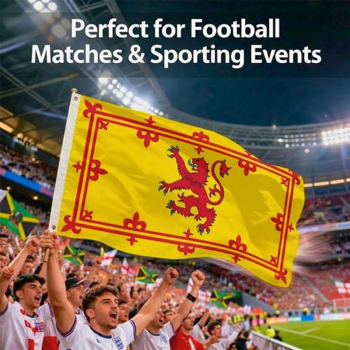 Large Scotland Rampant Lion Flag Rugby Football World Cup Scottish Fan Support — image 4