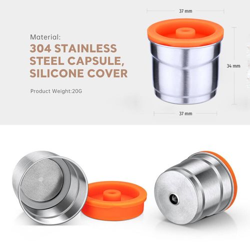 For Illy Coffee Machine Stainless Steel Reusable Capsule Shell Coffee Pods Kit — image 1
