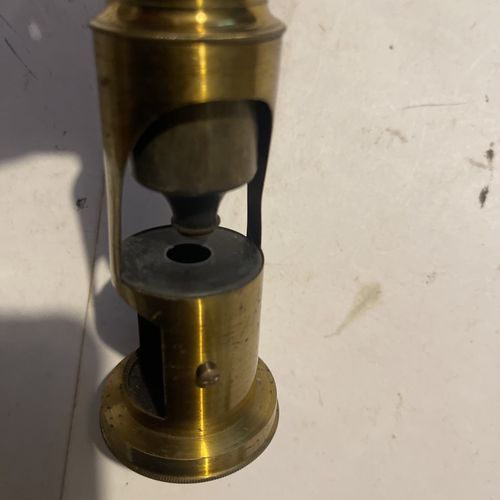 Vintage Brass.Student Microscope With Adjustable Lens ..See photos  — image 21