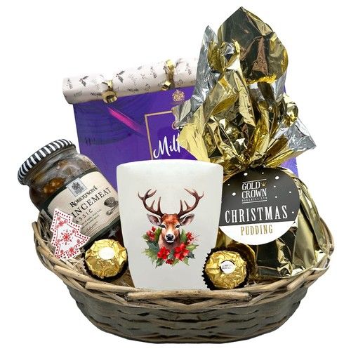 Personalised Festive Food Gift Hamper Wife Sister Mother Daughter Christmas Set