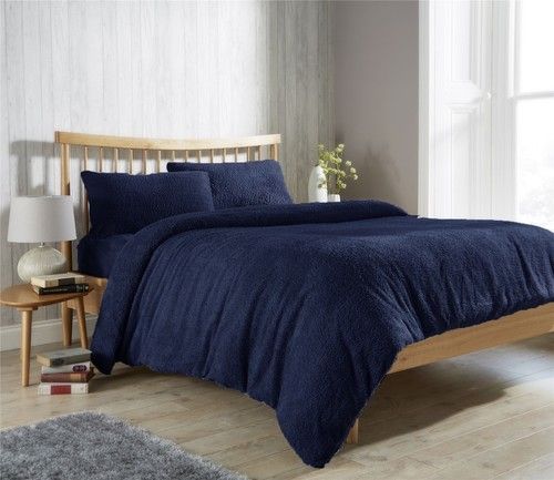 LUXURY TEDDY FLEECE SHERPA DUVET COVER & PILLOWCASE/S – ULTRA SOFT WARM BEDDING
