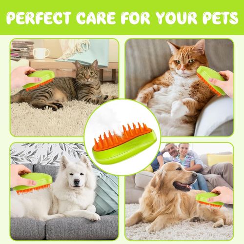 3IN1 Cat Steam Brush Self Cleaning Multi Grooming Brushes Electric Pet Hair Comb — image 7