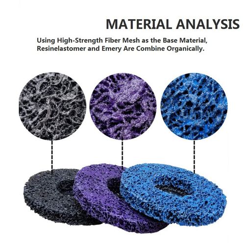 5Pcs 5 Inch Poly Strip Wheel Discs For Paint Rust Removal Cleaning Rotary Tool — image 4