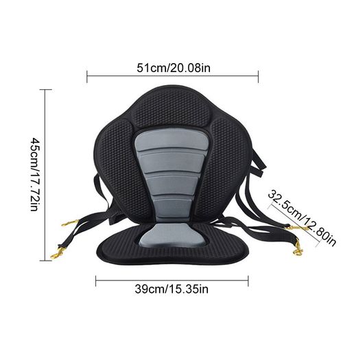 Kayak Seat Paddle Cushion Board Back Rest Rest Back Support Cushion Safety Black — image 4