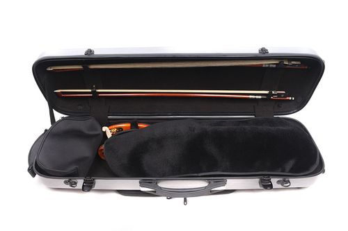 New 4/4 Violin Case Carbon Fiber Violin Box Strong Carry Protect Violin — image 5