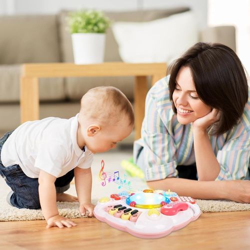 Cemirk Baby Activity Table - Educational Musical Toy for 6-36  - Pink — image 4