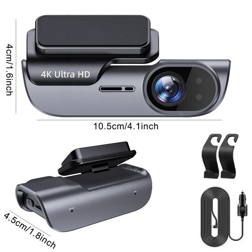 GPS HD 4K Dash Cam Wireless WiFi Front Car DVR Camera Video Recorder G-Sensor-UK — image 2