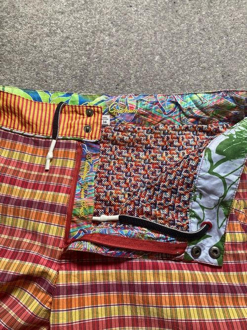 Robert Graham Swim Shorts Men 34 Plaid Multicolour Lined Drawstring Trunks — image 7