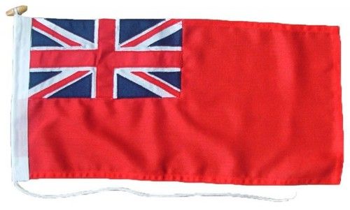  Red Ensign  Sewn Embroidered UK Manufactured MOD Woven Polyester Rope & Toggled
