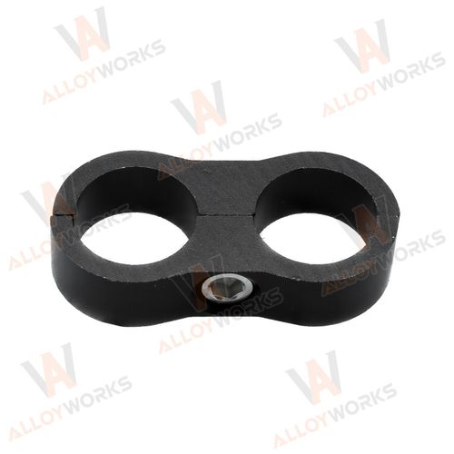 8pcs Aluminium Hose Separator Clamp Fitting/Connector 10AN Oil Fuel/Hose Line — image 2