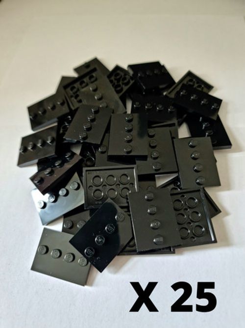 LEGO *NEW* Black Minifigure Display Base Stand 3x4 Modified Tile 88646/17836