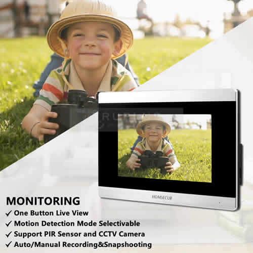 HOMSECUR Door Entry Video Intercom with IR Camera & Recording & Motion Detection — image 9