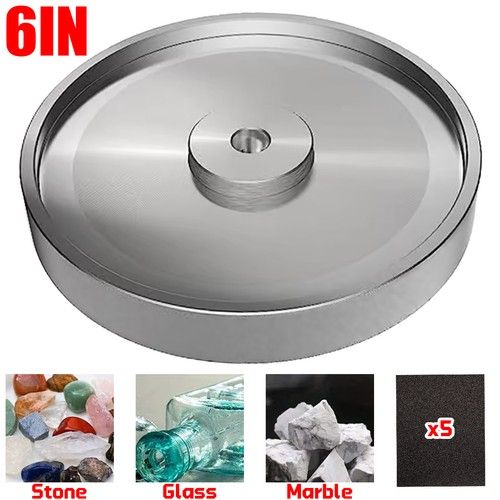 6 Inch CBN Grinding Wheel 1" Arbor 1000 Grit for Sharpening High Speed Steel