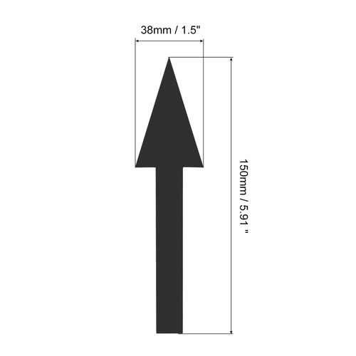 6 Set / 30Pcs 6x2" Arrow Sticker Directional Arrow Sign Floor Decal Black — image 2