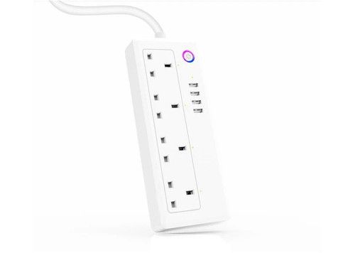 WiFi Wireless UK Smart Plug Socket Extension Lead USB For Alexa Google Home