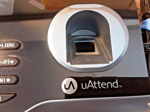 uAttend BN6000 wired biometric fingerprint terminal + PSU — image 2
