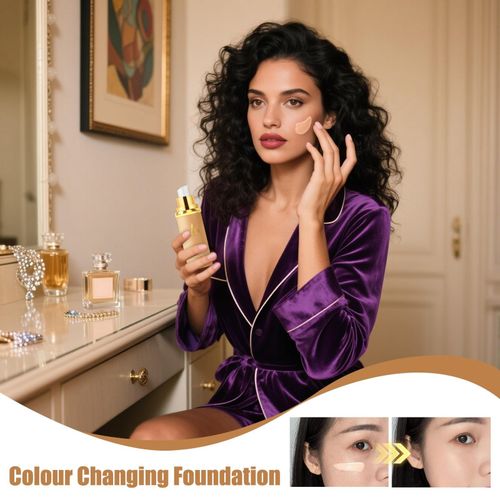 Colour Changing Foundation, Foundation 4 in 1 Medium Full Coverage Concealer.- — image 3