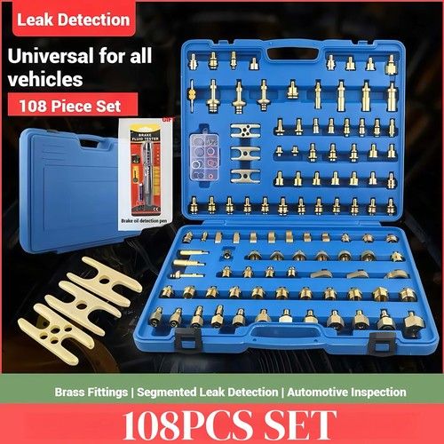 Universal Automotive Air Conditioning Repair Detector Leak Detection Tools Kit 