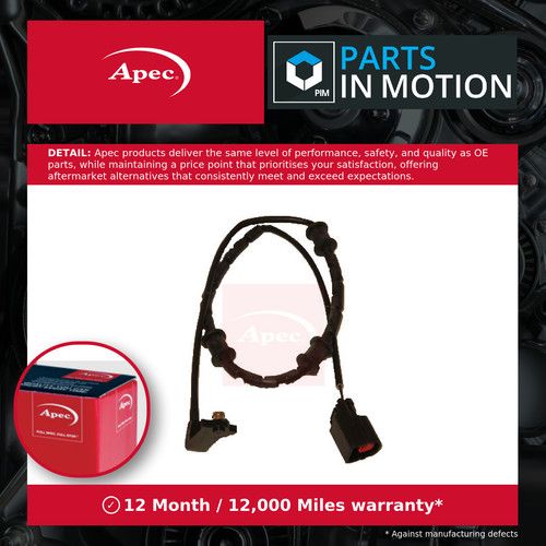 Brake Pad Wear Indicator Sensor fits JAGUAR XF X250 3.0D Rear 09 to 15 C2D2976