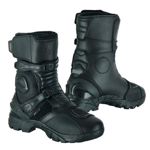 MCW Gear Real Leather Adventure Waterproof Motorcycle Motorbike Chunker Boots