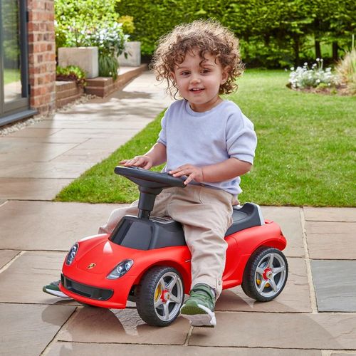 Porsche Ride On Push Along Car Silent Wheels Working Horn Kids Fun Play Toy Gift — image 2